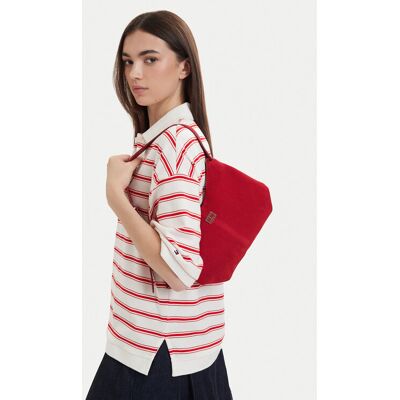 Tommy Jeans Kabelka Tjw Slouchy Suede Shoulder Bag AW0AW18859 Červená Ženy Tommy Jeans Kabelka Tjw Slouchy Suede Shoulder Bag AW0AW18859 Červená Ženy