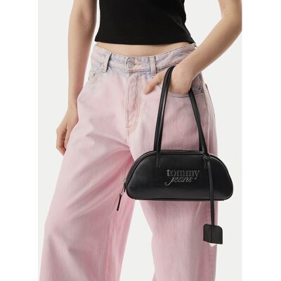 Tommy Jeans Kabelka Tjw Bold Shoulder Bag AW0AW18787 Čierna Ženy Tommy Jeans Kabelka Tjw Bold Shoulder Bag AW0AW18787 Čierna Ženy