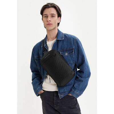 Tommy Hilfiger Ľadvinka Th Modern Slingpack AM0AM14024 Čierna Muži Tommy Hilfiger Ľadvinka Th Modern Slingpack AM0AM14024 Čierna Muži