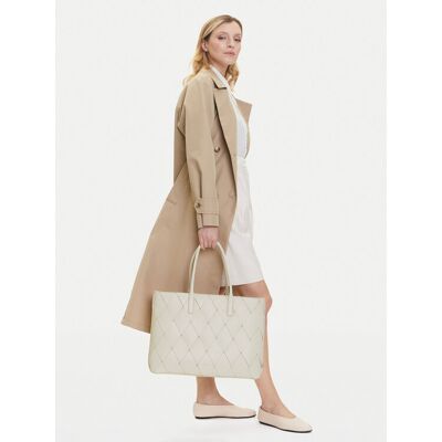 Calvin Klein Kabelka Ck Woven Medium Shopper K60K612994 Biela Ženy Calvin Klein Kabelka Ck Woven Medium Shopper K60K612994 Biela Ženy