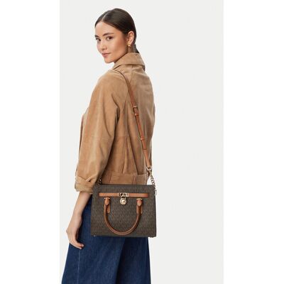 MICHAEL Michael Kors Kabelka Hamilton Moderne 30T6GNXS1B Tmavo hnedá Ženy MICHAEL Michael Kors Kabelka Hamilton Moderne 30T6GNXS1B Tmavo hnedá Ženy