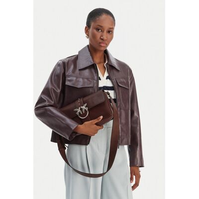 PINKO Taška Love One Slouchy Zip Classic AI 25-26 PLTT 105081 A2JG Hnedá Ženy PINKO Taška Love One Slouchy Zip Classic AI 25-26 PLTT 105081 A2JG Hnedá Ženy