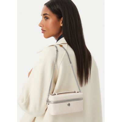 Tory Burch Kabelka Charlie 186038 Krémová Ženy Tory Burch Kabelka Charlie 186038 Krémová Ženy