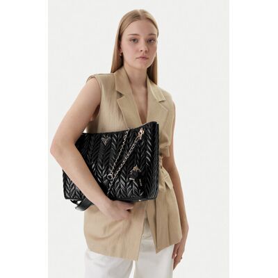 Guess Kabelka Cheryl HWTQ97 20220 Čierna Ženy Guess Kabelka Cheryl HWTQ97 20220 Čierna Ženy