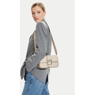 PINKO Kabelka Love One Mini Slouchy Fl Al 25-26 PLTT 104340 A2JU Écru Ženy PINKO Kabelka Love One Mini Slouchy Fl Al 25-26 PLTT 104340 A2JU Écru Ženy
