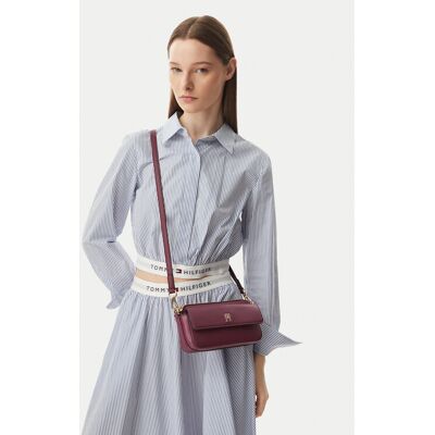 Tommy Hilfiger Kabelka Th Icon Camera Bag AW0AW18721 Bordová Ženy Tommy Hilfiger Kabelka Th Icon Camera Bag AW0AW18721 Bordová Ženy