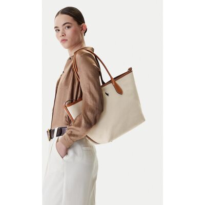 Polo Ralph Lauren Kabelka 428962165001 Béžová Ženy Polo Ralph Lauren Kabelka 428962165001 Béžová Ženy