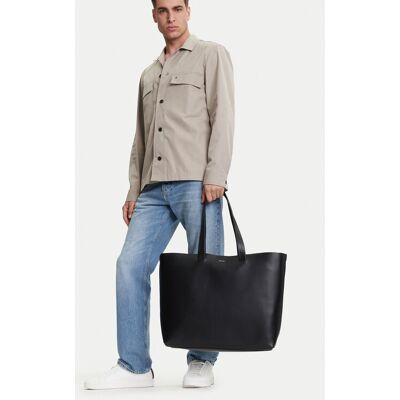 Calvin Klein Taška Ck Premium Leather E/W Tote Xl K50K512894 Čierna Muži Calvin Klein Taška Ck Premium Leather E/W Tote Xl K50K512894 Čierna Muži