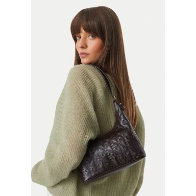 Calvin Klein Kabelka Emblem Aop Debossed Shoulder Bag LV04F3874G Hnedá Ženy Calvin Klein Kabelka Emblem Aop Debossed Shoulder Bag LV04F3874G Hnedá Ženy