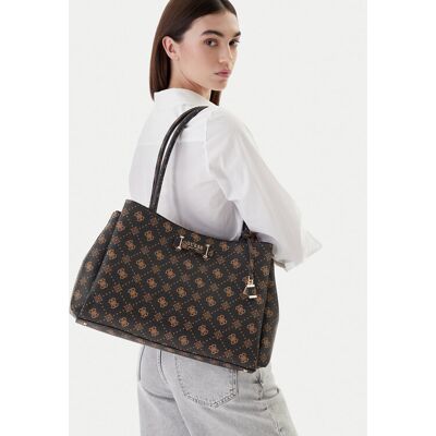 Guess Kabelka Carrie Logo HWGP98 98220 Hnedá Ženy Guess Kabelka Carrie Logo HWGP98 98220 Hnedá Ženy