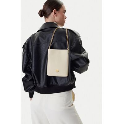 PINKO Kabelka Flat Satchel AI 25-26 PCPL 105352 A0QO Écru Ženy PINKO Kabelka Flat Satchel AI 25-26 PCPL 105352 A0QO Écru Ženy