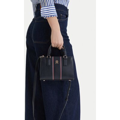 Tommy Hilfiger Kabelka Th Daily Mini Tote Corp AW0AW18642 Tmavomodrá Ženy Tommy Hilfiger Kabelka Th Daily Mini Tote Corp AW0AW18642 Tmavomodrá Ženy
