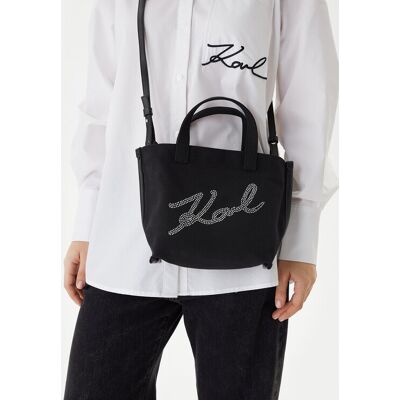 KARL LAGERFELD Kabelka B1W50027 Čierna Ženy KARL LAGERFELD Kabelka B1W50027 Čierna Ženy