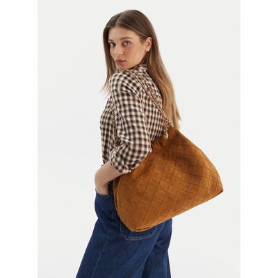 Tory Burch Kabelka Fleming Suede 166064 Hnedá Ženy Tory Burch Kabelka Fleming Suede 166064 Hnedá Ženy
