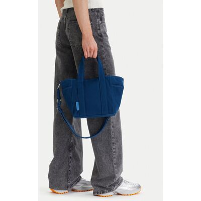 Calvin Klein Kabelka Webbing Strap Canvas Small Tote LV04F3384G Modrá Ženy Calvin Klein Kabelka Webbing Strap Canvas Small Tote LV04F3384G Modrá Ženy
