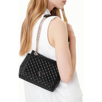 Guess Kabelka Everlee HWQG86 79210 Čierna Ženy Guess Kabelka Everlee HWQG86 79210 Čierna Ženy