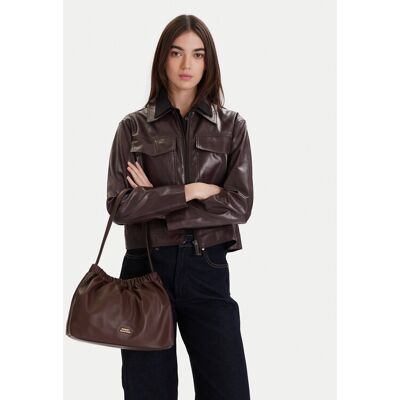 Tommy Hilfiger Kabelka Soft Leather Shoulder Bag AW0AW18307 Bordová Ženy Tommy Hilfiger Kabelka Soft Leather Shoulder Bag AW0AW18307 Bordová Ženy