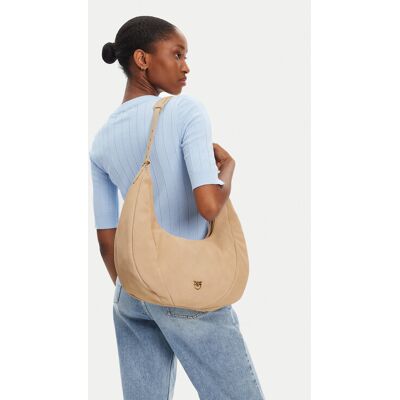 PINKO Kabelka Slouchy Hobo Big PE 25 PLTT 104295 A29N Béžová Ženy PINKO Kabelka Slouchy Hobo Big PE 25 PLTT 104295 A29N Béžová Ženy