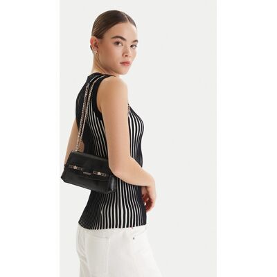 Guess Kabelka Melinda Mini HWKL99 33780 Čierna Ženy Guess Kabelka Melinda Mini HWKL99 33780 Čierna Ženy