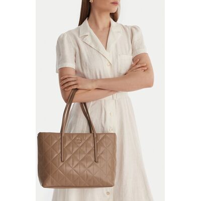 Calvin Klein Kabelka Quilted Small Tote LV04F3325G Béžová Ženy Calvin Klein Kabelka Quilted Small Tote LV04F3325G Béžová Ženy