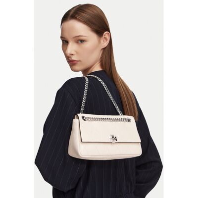 Tory Burch Kabelka Charlie Quilted 185829 Krémová Ženy Tory Burch Kabelka Charlie Quilted 185829 Krémová Ženy
