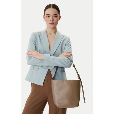 Calvin Klein Kabelka Emblem Aop Medium Bucket LV04F3365G Béžová Ženy Calvin Klein Kabelka Emblem Aop Medium Bucket LV04F3365G Béžová Ženy