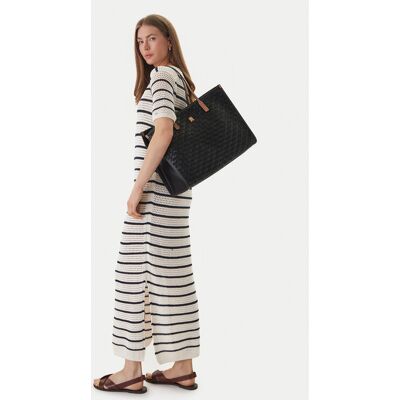 Tommy Hilfiger Kabelka Th City Tote AW0AW18394 Čierna Ženy Tommy Hilfiger Kabelka Th City Tote AW0AW18394 Čierna Ženy