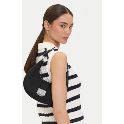 Tommy Jeans Kabelka Tjw Crush Shoulder Bag AW0AW17539 Čierna Ženy Tommy Jeans Kabelka Tjw Crush Shoulder Bag AW0AW17539 Čierna Ženy