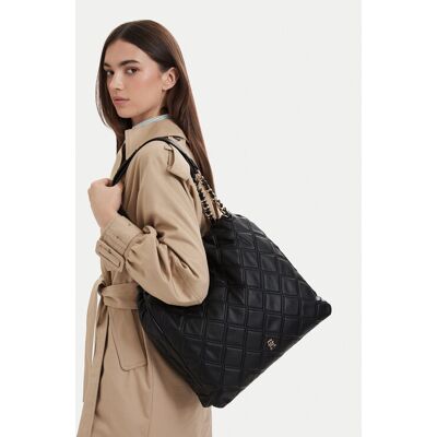 Tommy Hilfiger Kabelka Th Feminine Tote AW0AW18719 Čierna Ženy Tommy Hilfiger Kabelka Th Feminine Tote AW0AW18719 Čierna Ženy