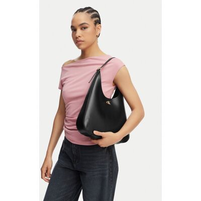 Calvin Klein Kabelka Ck Medium Shoulder Bag LV04F3522G Čierna Ženy Calvin Klein Kabelka Ck Medium Shoulder Bag LV04F3522G Čierna Ženy