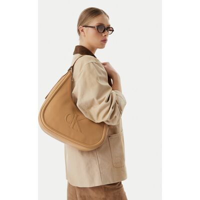 Calvin Klein Kabelka Bold Ck Crescent LV04F3427G Béžová Ženy Calvin Klein Kabelka Bold Ck Crescent LV04F3427G Béžová Ženy