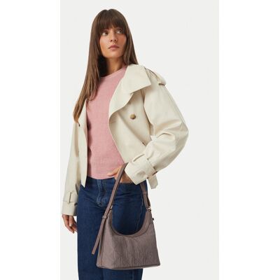 Calvin Klein Kabelka Emblem Aop Sueded Shoulder Bag LV04F3880G Béžová Ženy Calvin Klein Kabelka Emblem Aop Sueded Shoulder Bag LV04F3880G Béžová Ženy