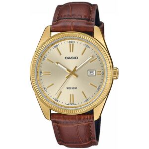 Casio Hodinky Timeless Collection MTP-1302PGL-9AVEF Hnedá Muži Casio Hodinky Timeless Collection MTP-1302PGL-9AVEF Hnedá Muži