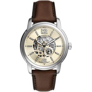Fossil Hodinky Heritage Automatic Skeleton ME3264 Hnedá Muži Fossil Hodinky Heritage Automatic Skeleton ME3264 Hnedá Muži