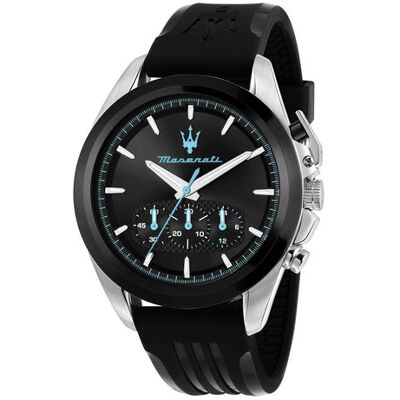 Maserati Hodinky Traguardo Chronograph R8871612047 Čierna Muži Maserati Hodinky Traguardo Chronograph R8871612047 Čierna Muži