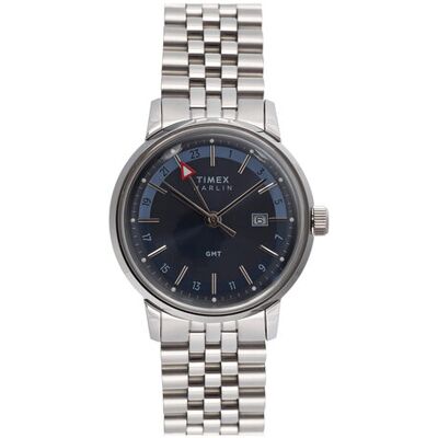 Timex Hodinky Marlin TW2Y47600 Strieborná Muži Timex Hodinky Marlin TW2Y47600 Strieborná Muži