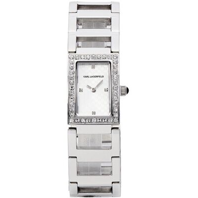 KARL LAGERFELD Hodinky R0553103504 Strieborná Ženy KARL LAGERFELD Hodinky R0553103504 Strieborná Ženy