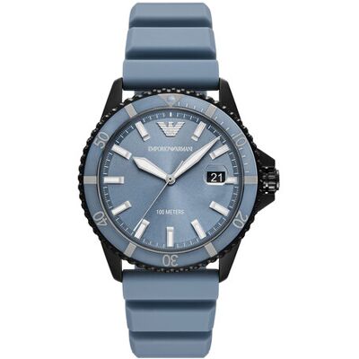 Emporio Armani Hodinky AR11685 Modrá Muži Emporio Armani Hodinky AR11685 Modrá Muži