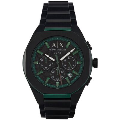 Armani Exchange Hodinky Sync AX4294 Čierna Muži Armani Exchange Hodinky Sync AX4294 Čierna Muži