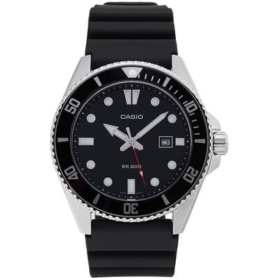 Casio Hodinky Duro Diver MDV-107-1A1VEF Čierna Muži Casio Hodinky Duro Diver MDV-107-1A1VEF Čierna Muži