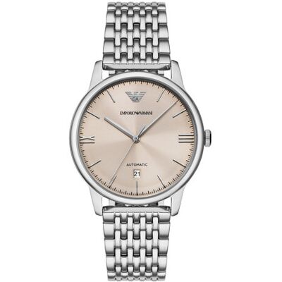 Emporio Armani Hodinky Mesh Automatic AR60082 Strieborná Muži Emporio Armani Hodinky Mesh Automatic AR60082 Strieborná Muži