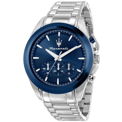 Maserati Hodinky Traguardo Chronograph R8873612067 Strieborná Muži Maserati Hodinky Traguardo Chronograph R8873612067 Strieborná Muži