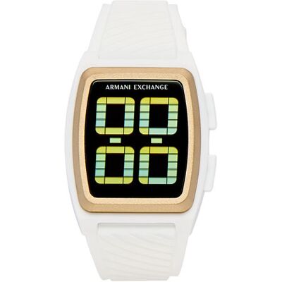 Armani Exchange Hodinky Kelvin AX2968 Biela Muži Armani Exchange Hodinky Kelvin AX2968 Biela Muži