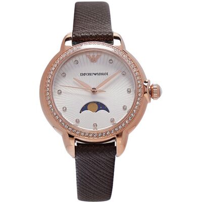 Emporio Armani Hodinky Mia AR11568 Hnedá Ženy Emporio Armani Hodinky Mia AR11568 Hnedá Ženy
