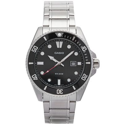 Casio Hodinky MDV-107D-1A1VEF Strieborná Muži Casio Hodinky MDV-107D-1A1VEF Strieborná Muži