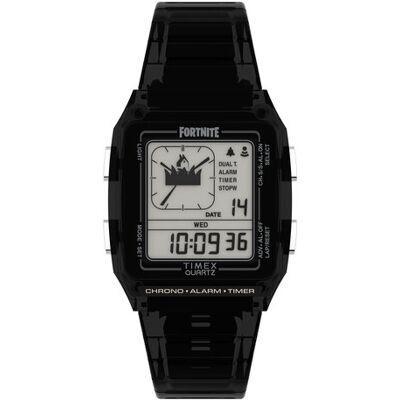 Timex Hodinky Q Timex Lca X Fortnite® 35mm TW2W96500 Čierna Muži Timex Hodinky Q Timex Lca X Fortnite® 35mm TW2W96500 Čierna Muži