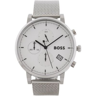 BOSS Hodinky Skymaster 1513933 Strieborná Muži BOSS Hodinky Skymaster 1513933 Strieborná Muži