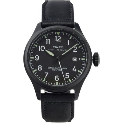Timex Hodinky Waterbury Ace TW2Y18900 Čierna Muži Timex Hodinky Waterbury Ace TW2Y18900 Čierna Muži