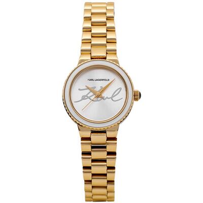 KARL LAGERFELD Hodinky R0553104508 Strieborná Ženy KARL LAGERFELD Hodinky R0553104508 Strieborná Ženy