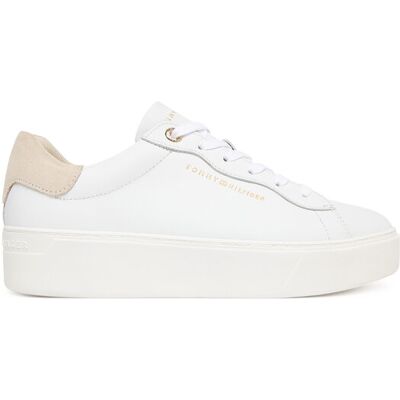 Tommy Hilfiger Sneakersy Chic Platform Cupsole Sneaker FW0FW09021 Biela Ženy Tommy Hilfiger Sneakersy Chic Platform Cupsole Sneaker FW0FW09021 Biela Ženy